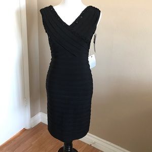 Adrianna Papell Black Cocktail Dress